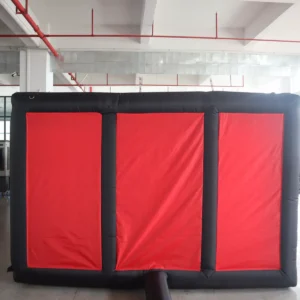 Commercial Inflatable Maze - Plain Red Black Open Top - product view 4