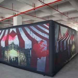 Commercial Inflatable Maze - Haunted Circus Flat Roof - 4 x 6m - P032 - product view 8