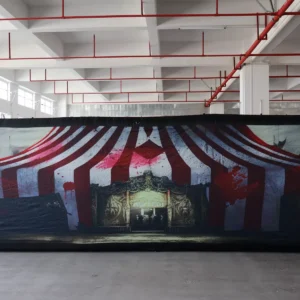 Commercial Inflatable Maze - Haunted Circus Flat Roof - 4 x 6m - P032 - product view 5