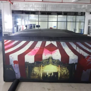Commercial Inflatable Maze - Haunted Circus Flat Roof - 4 x 6m - P032 - product view 2