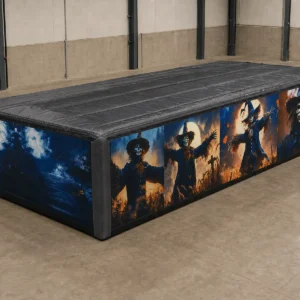 Commercial Inflatable Maze - Blue Scarecrow Covered - product view 10