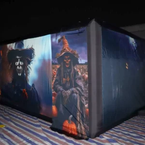 Commercial Inflatable Maze - Blue Scarecrow Covered - product view 4