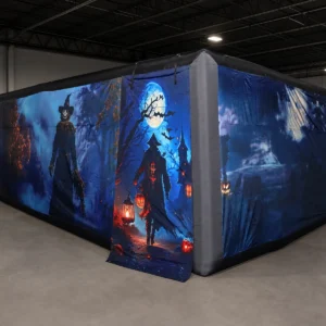 Commercial Inflatable Maze - Blue Scarecrow Covered - product view 5