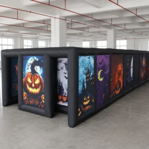 Commercial Inflatable Maze - Pumpkin Panel Open Top - product view 3
