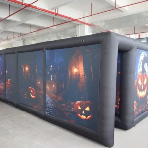 Commercial Inflatable Maze - Pumpkin Panel Open Top - product view 6