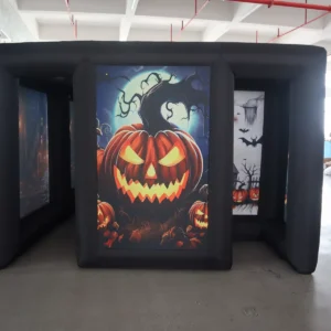 Commercial Inflatable Maze - Pumpkin Panel Open Top - product view 7