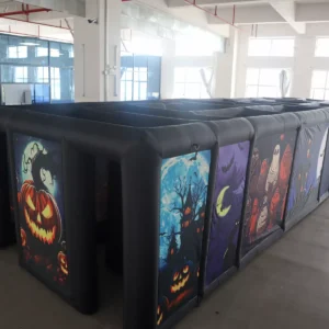 Commercial Inflatable Maze - Pumpkin Panel Open Top - product view 8