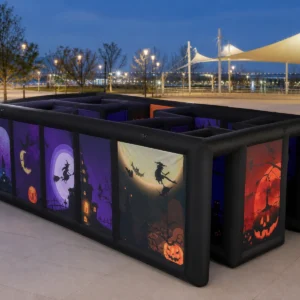 Commercial Inflatable Maze - Purple Pumpkin Open Top - product view 1