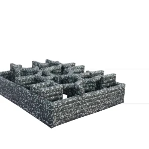 Commercial Inflatable Maze - Gray Camouflage Low Wall - product view 10