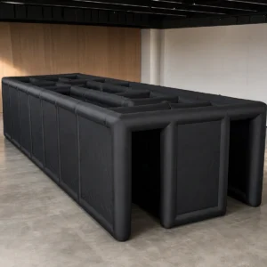 Commercial Inflatable Maze - Plain Black Open Top - 3 x 10m - P037 - product view 3