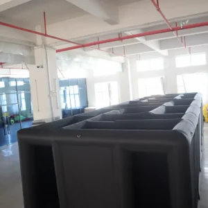 Commercial Inflatable Maze - Plain Black Open Top - 3 x 10m - P037 - product view 4