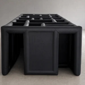 Commercial Inflatable Maze - Plain Black Open Top - 3 x 10m - P037 - product view 2