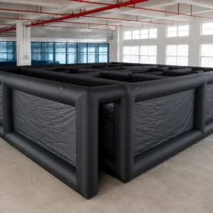 Commercial Inflatable Maze - Plain Black Square Open Top - product view 5