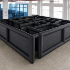 Commercial Inflatable Maze - Plain Black Square Open Top - product view 7