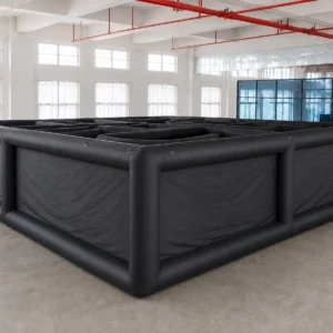 Commercial Inflatable Maze - Plain Black Square Open Top - product view 9