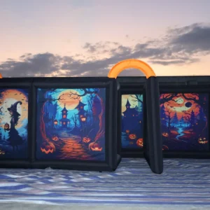 Commercial Inflatable Maze - Dual Orange Arch Halloween - product view 5