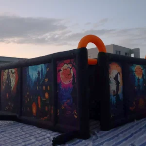 Commercial Inflatable Maze - Dual Orange Arch Halloween - product view 6