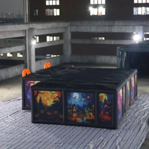 Commercial Inflatable Maze - Dual Orange Arch Halloween - product view 10
