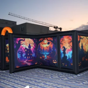 Commercial Inflatable Maze - Dual Orange Arch Halloween - product view 7