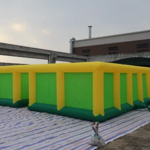 Commercial Inflatable Maze - Yellow Green Open Top - 8 x 8m - P040 - product view 2