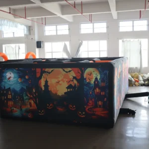 Commercial Inflatable Maze - Dual Orange Arch Pumpkin - product view 2
