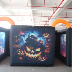 Commercial Inflatable Maze - Dual Orange Arch Pumpkin - product view 7