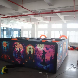 Commercial Inflatable Maze - Dual Orange Arch Pumpkin - product view 10