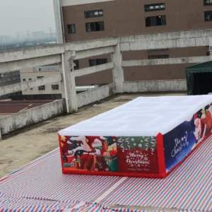 Commercial Inflatable Maze - Christmas Theme with Removable Flat Cover - product view 2