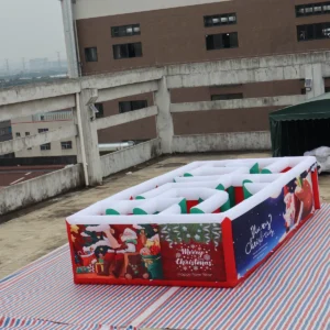 Commercial Inflatable Maze - Christmas Theme with Removable Flat Cover - product view 4