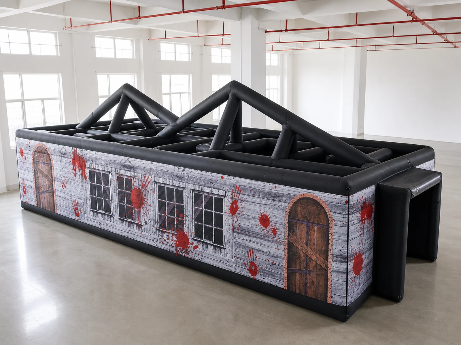 Commercial Inflatable Maze - Haunted House Open Gable Frame - product view 1