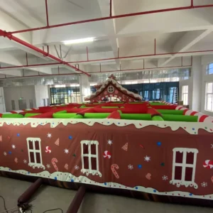 Commercial Inflatable Maze - Gingerbread House Open Top - product view 5