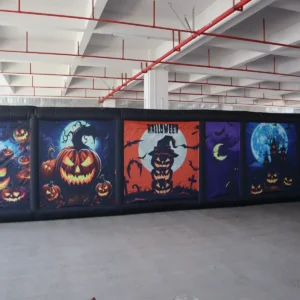 Commercial Inflatable Maze - Black Halloween Open Top - product view 5