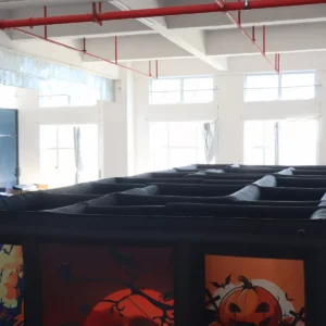Commercial Inflatable Maze - Black Halloween Open Top - product view 4