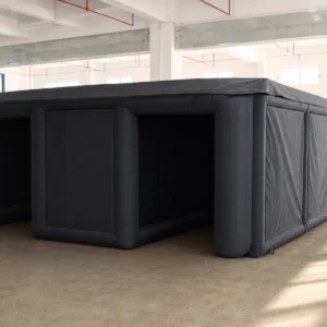 Commercial Inflatable Maze - Plain Black with Removable Cover - product view 3