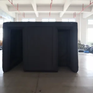 Commercial Inflatable Maze - Plain Black with Removable Cover - product view 2
