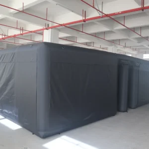 Commercial Inflatable Maze - Plain Black Open Top with Removable Cover - product view 5