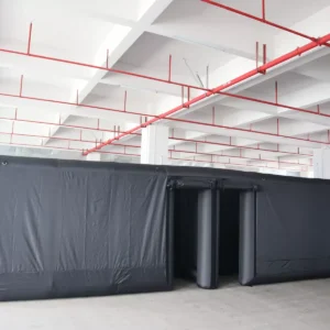 Commercial Inflatable Maze - Plain Black Open Top with Removable Cover - product view 6