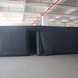 Commercial Inflatable Maze - Plain Black Open Top with Removable Cover - product view 4