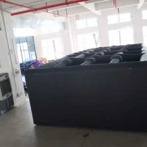 Commercial Inflatable Maze - Plain Black Open Top with Removable Cover - product view 2