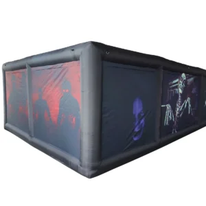 Commercial Inflatable Maze - Black Skeleton and Moon Halloween - product view 5