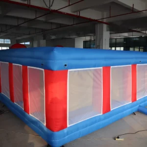Commercial Inflatable Maze - Red Blue Mesh Double Arch - 7 x 7 x 2m - P053 - product view 4
