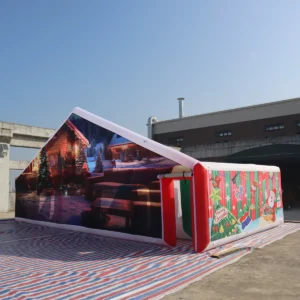 Commercial Inflatable Maze - Christmas Gable Frame with Removable Cover - product view 4
