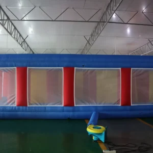 Commercial Inflatable Maze - Red Blue Mesh Double Arch - 7 x 7 x 2m - P059 - product view 3