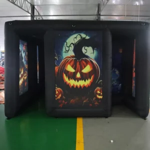 Commercial Inflatable Maze - Black Pumpkin Removable Cover - product view 2
