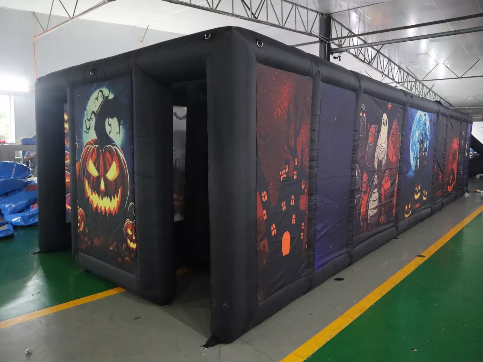 Commercial Inflatable Maze - Black Pumpkin Removable Cover - product view 1
