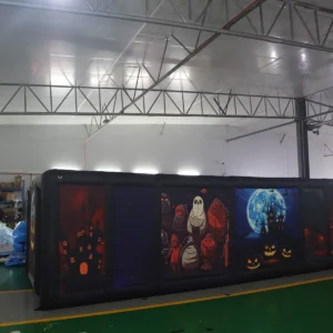 Commercial Inflatable Maze - Black Pumpkin Removable Cover - product view 3