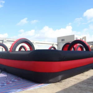 Commercial Inflatable Maze - Black Red Open Top Arch Route - product view 3