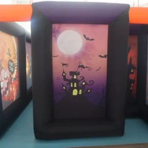 Commercial Inflatable Maze - Black Halloween Dual Passage Open Top - product view 4