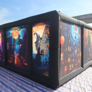 Commercial Inflatable Maze - Printed Halloween Open Top Route - product view 4