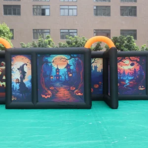 Commercial Inflatable Maze - Printed Halloween Open Top Route - product view 5